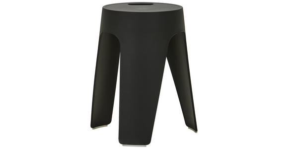 STAPELHOCKER Schwarz  - Schwarz, Basics, Kunststoff (28/46/28cm) - Carryhome
