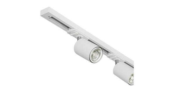 SCHIENENSYSTEM - Chromfarben/Weiß, Trend, Kunststoff/Metall (262cm) - Novel