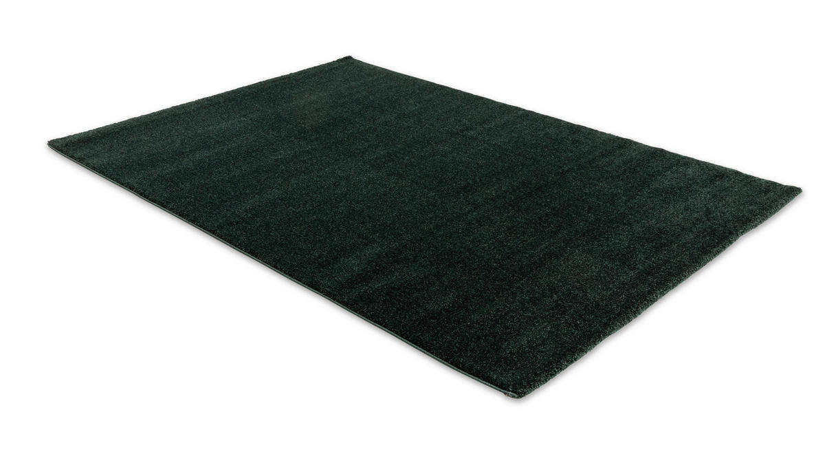 WEBTEPPICH 80/150 cm Pure Dunkelgrün rechteckig  - Dunkelgrün, Basics, Textil (80/150cm) - Schöner Wohnen