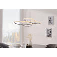 LED-HÄNGELEUCHTE 84,5/150 cm  - Silberfarben, Design, Kunststoff/Metall (84,5/150cm) - Novel