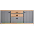 SIDEBOARD 217/90/40 cm  - Graphitfarben/Eiche Artisan, KONVENTIONELL, Holzwerkstoff/Kunststoff (217/90/40cm) - Hom`in