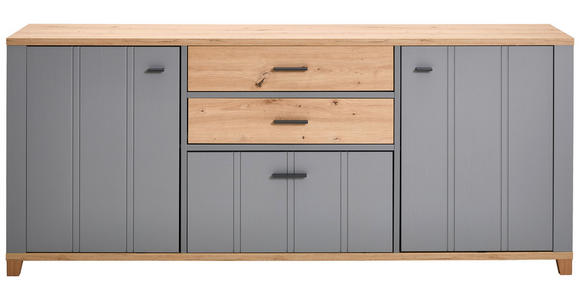 SIDEBOARD 217/90/40 cm  - Graphitfarben/Eiche Artisan, KONVENTIONELL, Holzwerkstoff/Kunststoff (217/90/40cm) - Hom`in