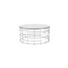 COUCHTISCH Sicherheitsglas 90/90/42 cm rund Goldfarben  - Goldfarben, Design, Glas/Metall (90/90/42cm) - Livetastic