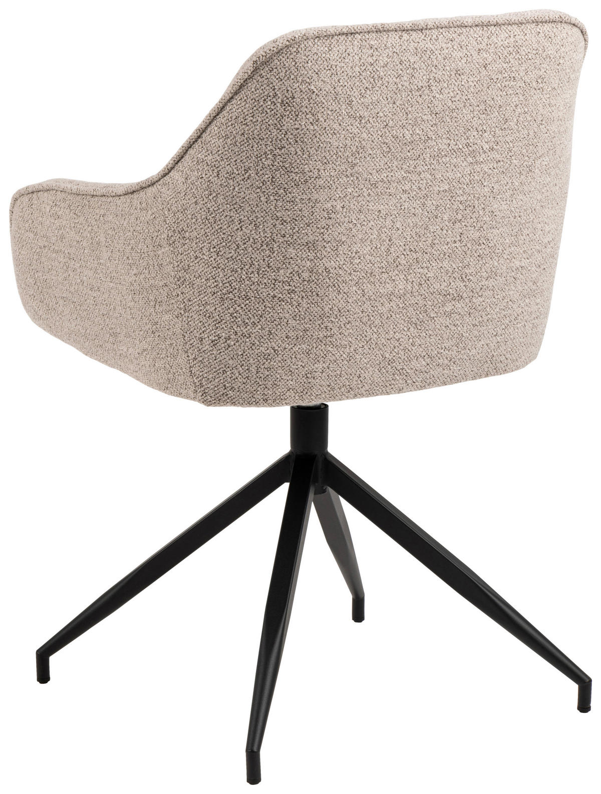 ŽIDLE S PODRUČKAMI, tkaná látka, béžová - černá/béžová, Design, kov/textil (57/82/54,5cm) - MID.YOU