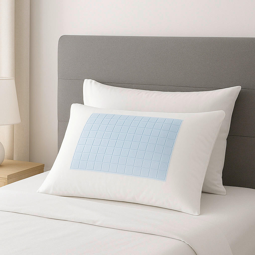 PROŠIVENI JASTUK  60/80 cm       - bela/plava, Konvencionalno, tekstil (60/80cm) - Sleeptex