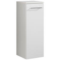 UNTERSCHRANK 30,5/81/32 cm   - Silberfarben/Weiß, MODERN, Glas/Holzwerkstoff (30,5/81/32cm) - Voleo