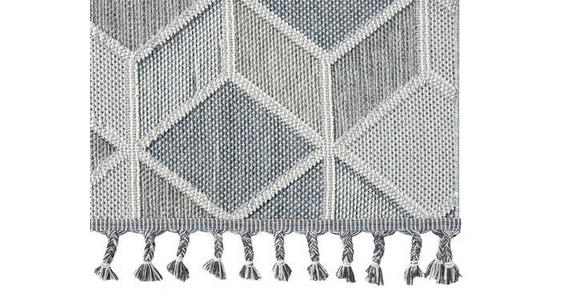 WEBTEPPICH 80/150 cm Blau, Grau  - Blau/Grau, Design, Textil (80/150cm) - Novel