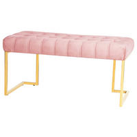 TABURETOVÁ LAVICE, plast, 47/48/100 cm - starorůžová, Design, plast (47/48/100cm)