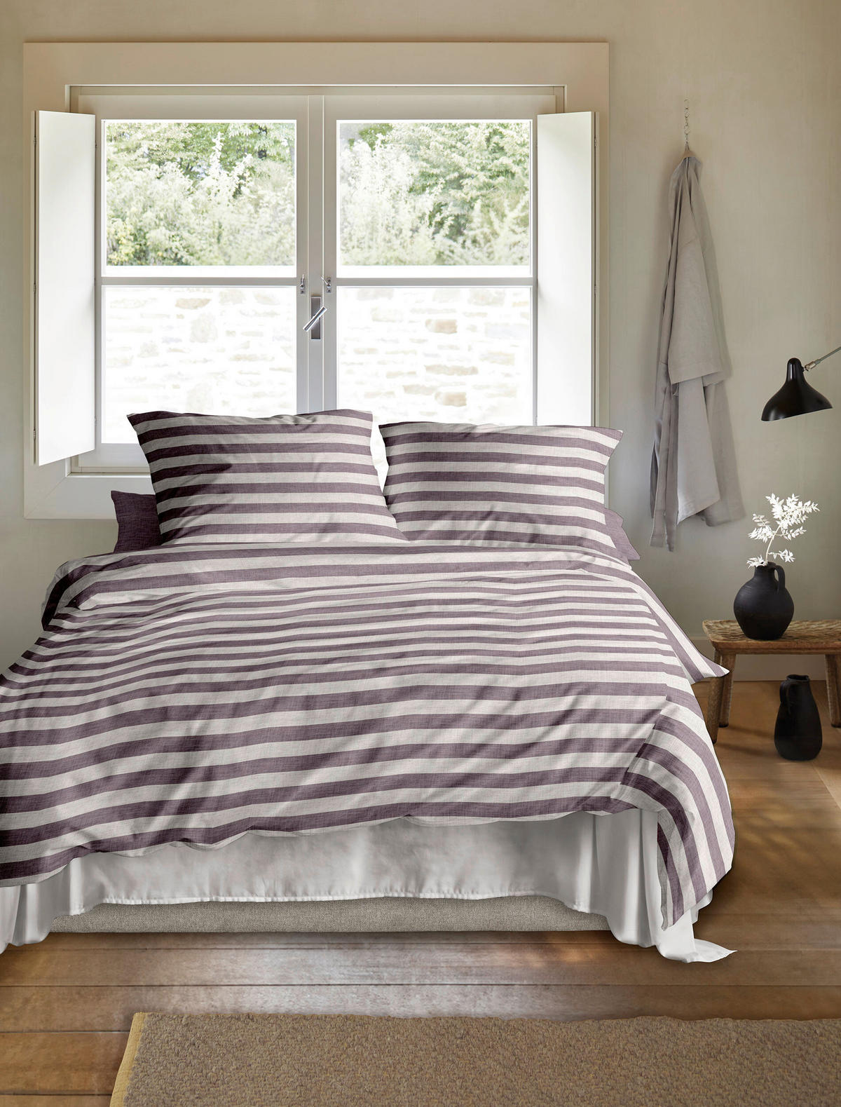 BETTWÄSCHE Makosatin 140/200 cm  - Mauve, KONVENTIONELL, Textil (140/200cm) - Irisette