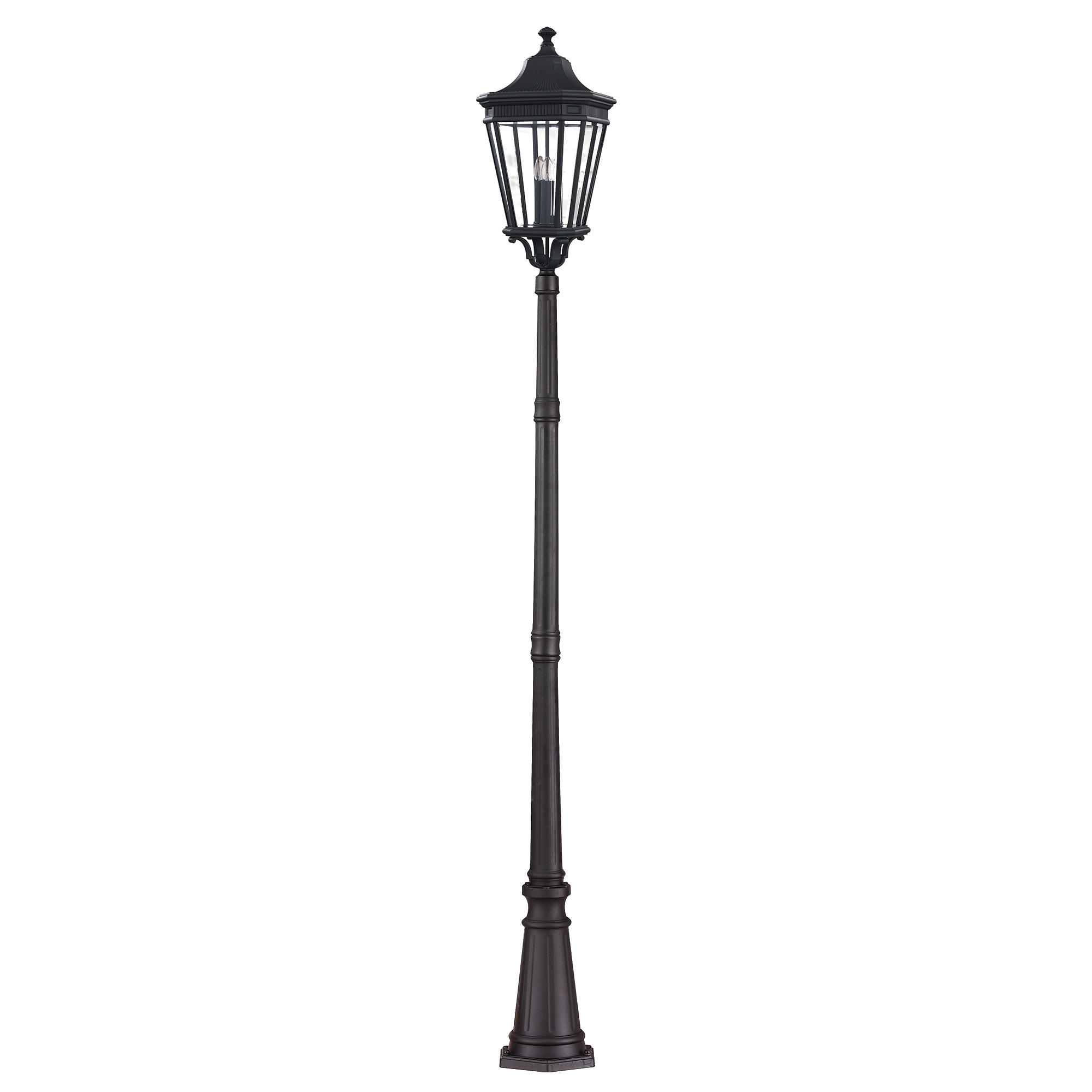 WEGELEUCHTE Cotsln 30.5/257 cm   - Schwarz, KONVENTIONELL, Glas/Metall (30.5/257cm) - Elstead Lighting