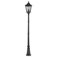 WEGELEUCHTE Cotsln 30.5/257 cm   - Schwarz, KONVENTIONELL, Glas/Metall (30.5/257cm) - Elstead Lighting