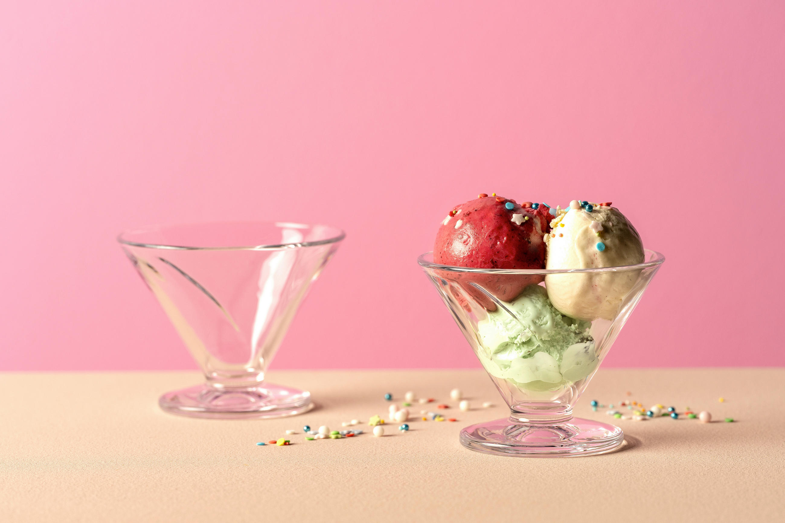 EISSCHALE CONO  - Klar, Basics, Glas (12/9/12cm) - Leonardo