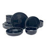 KOMBISERVICE Schwarz Bastia noro 16-teilig 4 Personen  - Schwarz, Trend, Keramik - Novel