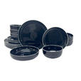 KOMBISERVICE Bastia noro 16-teilig  - Schwarz, Trend, Keramik - Novel
