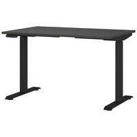 SCHREIBTISCH 120/80/72-118 cm Schwarz elektrisch höhenverstellbar  - Schwarz, MODERN, Holzwerkstoff/Metall (120/80/72-118cm) - Novel