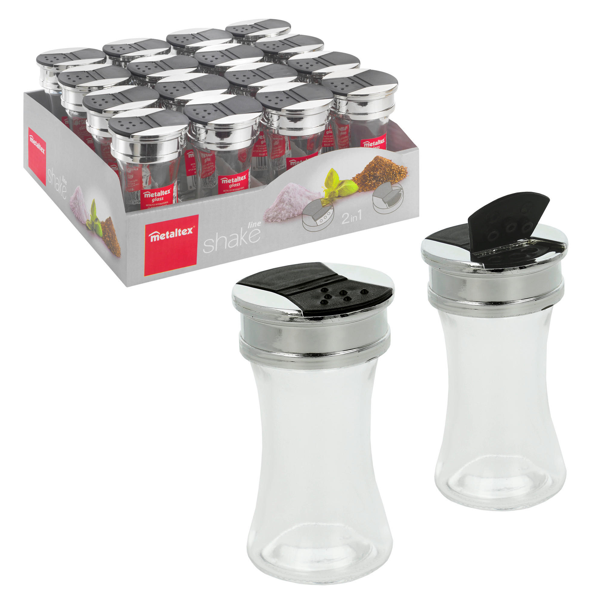 Gewürzstreuer Murad Klar/chrom D/h: Ca. 5/9,5 Cm