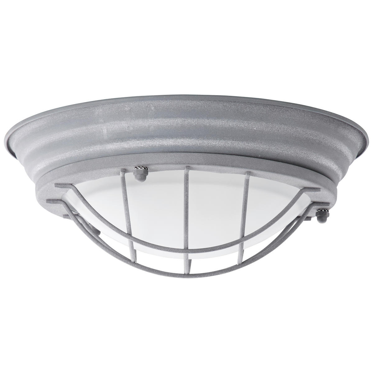 DECKENLEUCHTE  29/10 cm    - Grau, KONVENTIONELL, Glas/Metall (29/10cm) - Brilliant