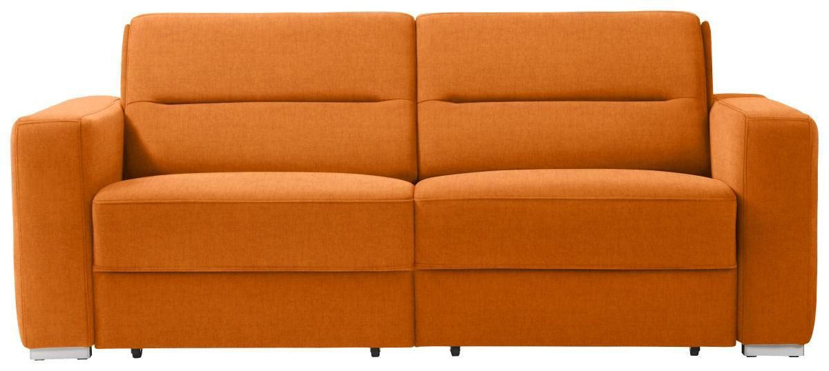 SCHLAFSOFA in Orange  - Orange, KONVENTIONELL, Textil/Metall (202/86/92cm) - Sedda