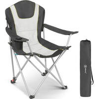 CAMPINGSESSEL - Schwarz/Weiß, Basics, Textil/Metall (85/108/52cm) - Modante