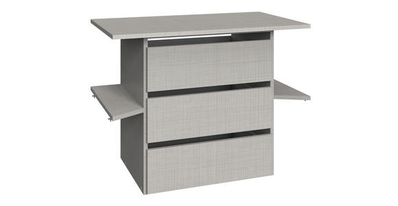 SCHUBKASTENEINSATZ  - Hellgrau, KONVENTIONELL, Holzwerkstoff (77/59/44cm) - Xora