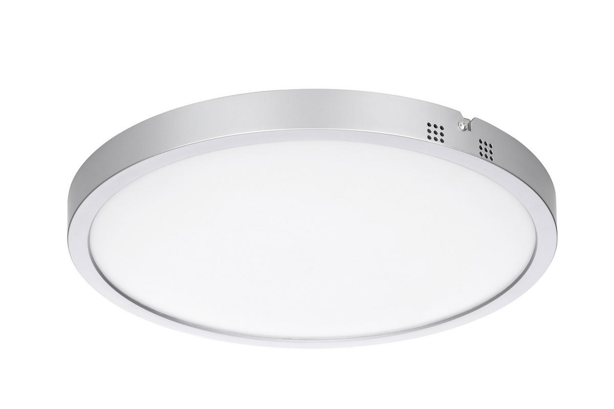 KOUPELNOVÉ STROPNÍ LED SVĚTLO, 27,5/3,1 cm  - barvy niklu, Basics, plast (27,5/3,1cm) - Celina