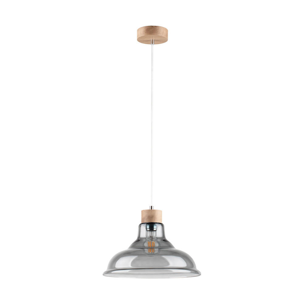 HÄNGELEUCHTE 9873074 AVINO 32/32/136 cm  - Dunkelgrau, Design, Glas (32/32/136cm)