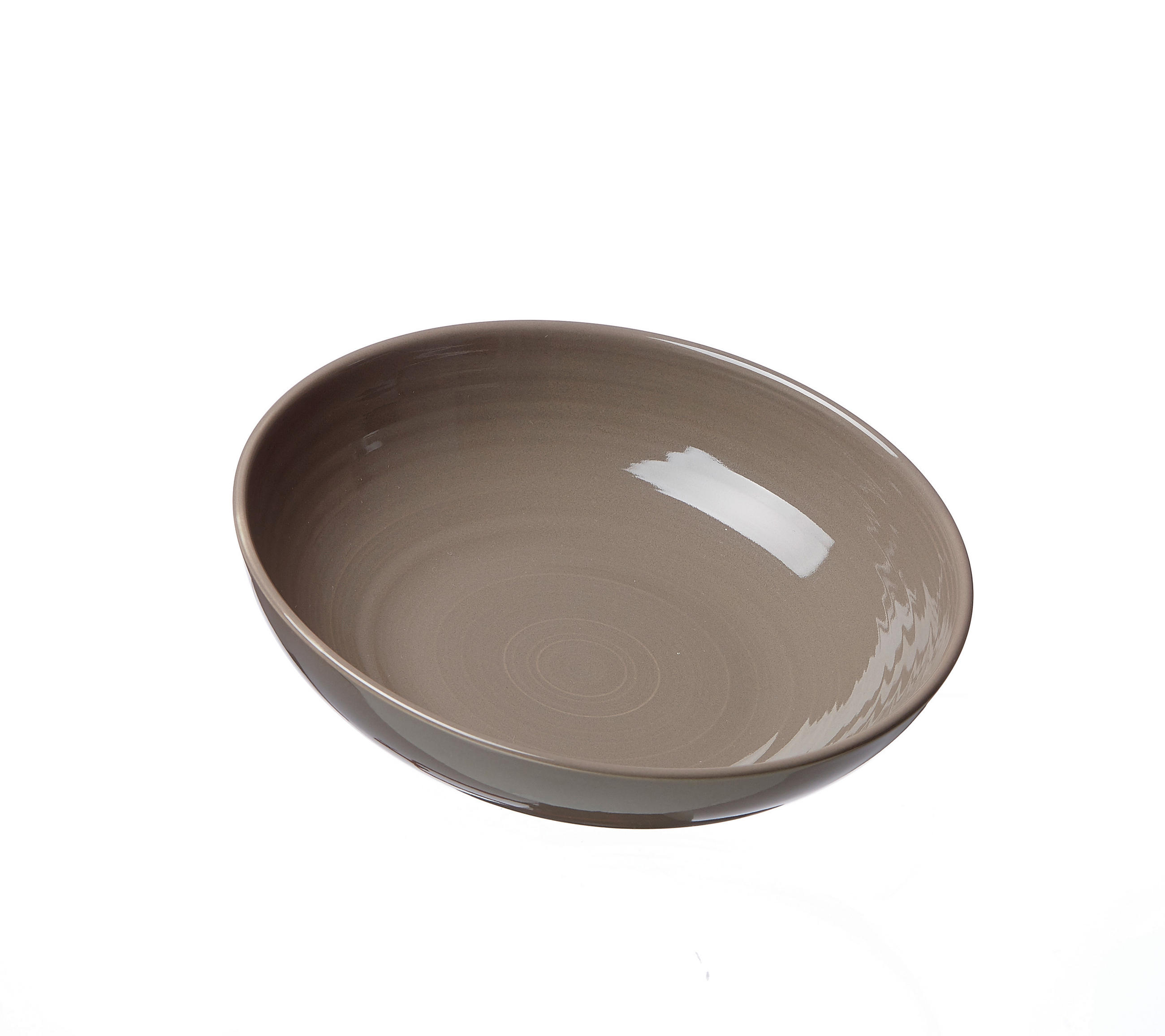 SUPPENTELLER Weiß, Taupe Porzellan Suomi  - Taupe/Weiß, Keramik (20/20/4cm) - Ritzenhoff Breker