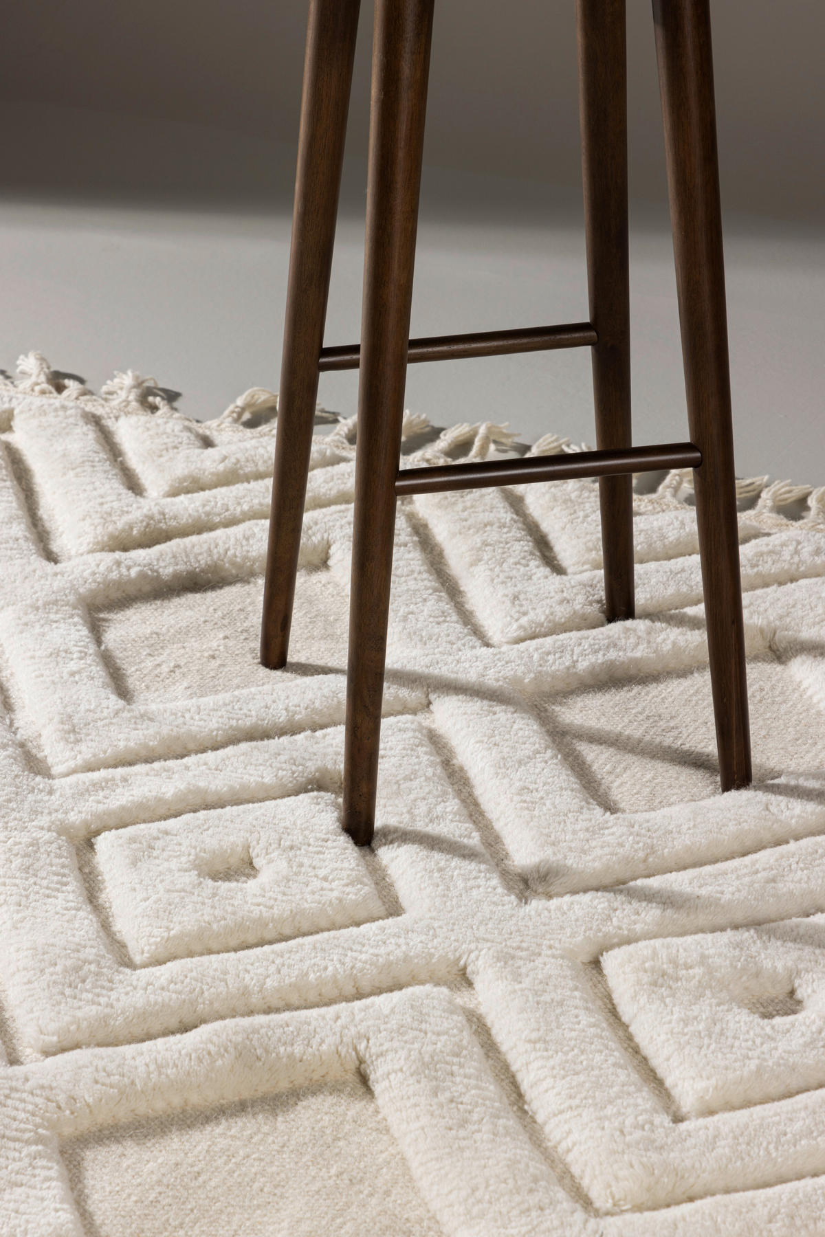 FLACHWEBETEPPICH 160/230 cm Weiß  - Weiß, LIFESTYLE, Textil (160/230cm) - P & B