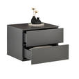KOMMODE , 60/44/50 cm, 2 Schublade(n)  - Anthrazit, Design, Holzwerkstoff (60/44/50cm) - Dieter Knoll
