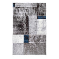 WEBTEPPICH 80/150 cm Phoenix-6042 Blau, Grau  - Blau/Grau, Design, Kunststoff/Textil (80/150cm) - Novel