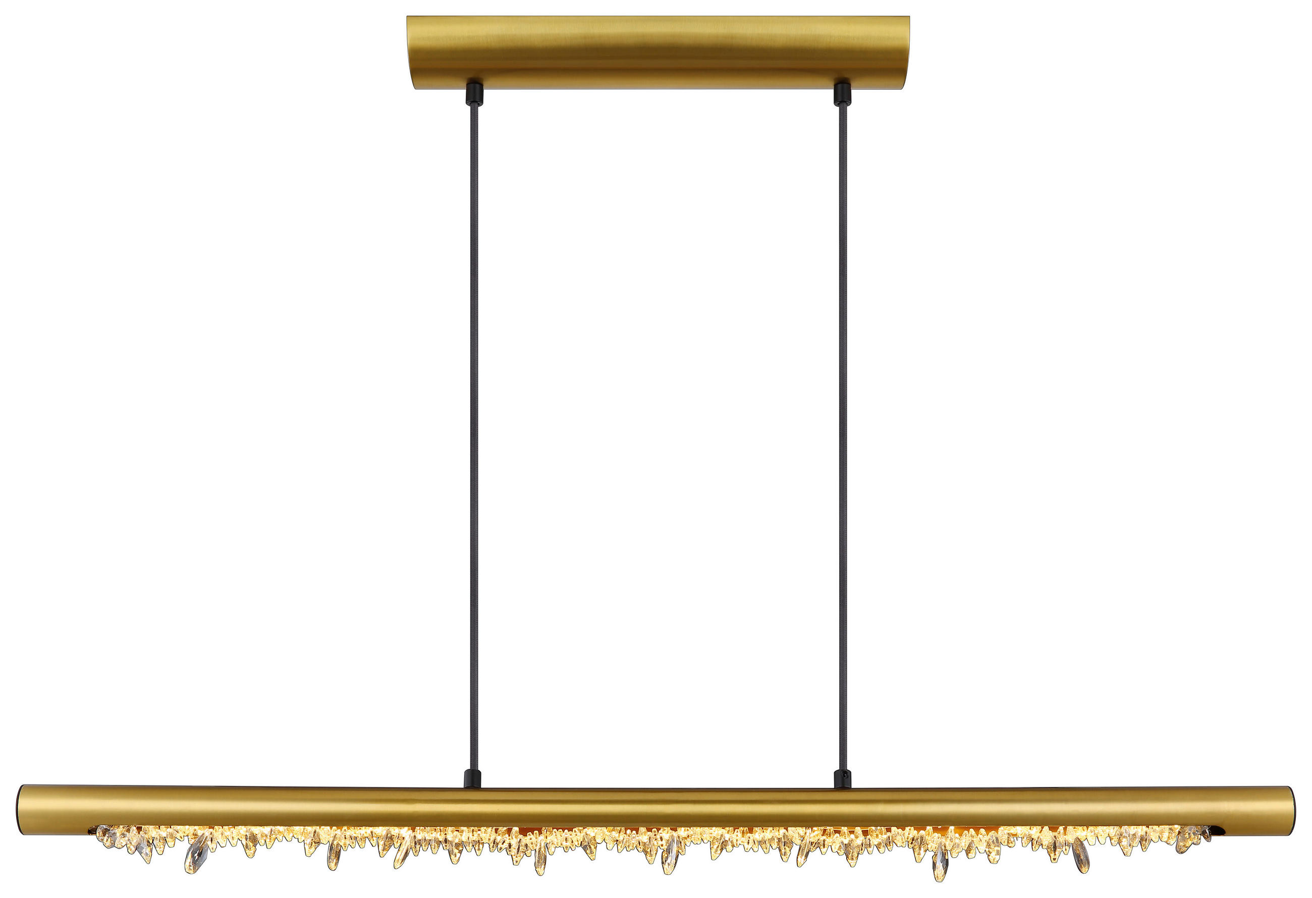 SVJETILJKA VISEĆA 100/8/150 cm - boje mjeda/prozirno, Basics, metal/plastika (100/8/150cm) - Globo