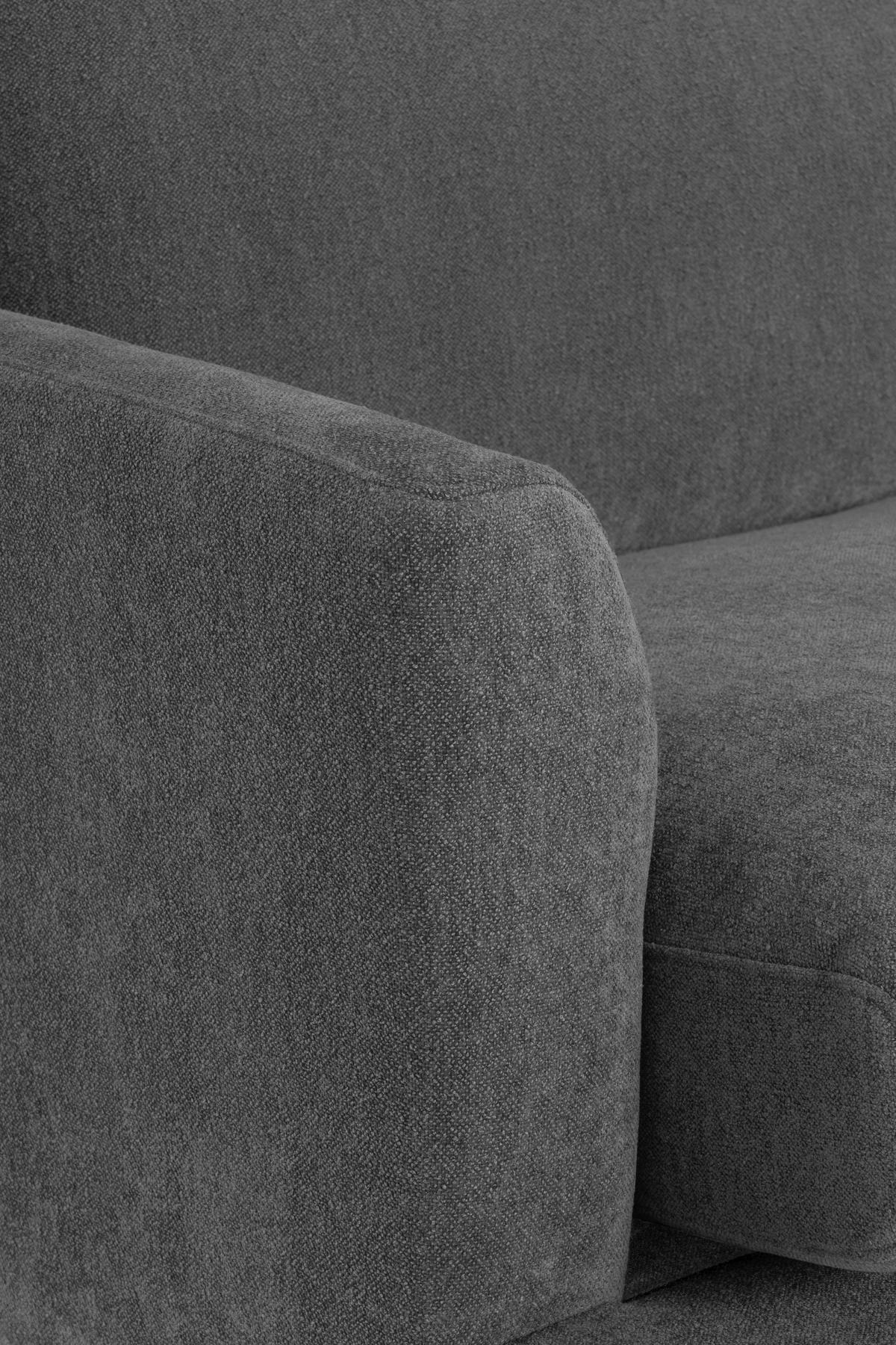 EINSITZER in Grau  - Dunkelbraun/Grau, Konventionell, Holz/Textil (96/82/97cm) - MID.YOU