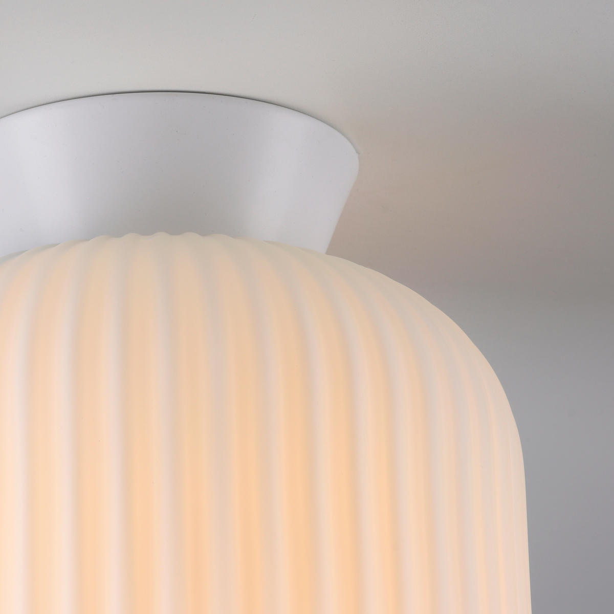 LED-DECKENLEUCHTE SW NAMI 20/20/22 cm   - Weiß, KONVENTIONELL, Glas/Kunststoff (20/20/22cm) - Schöner Wohnen