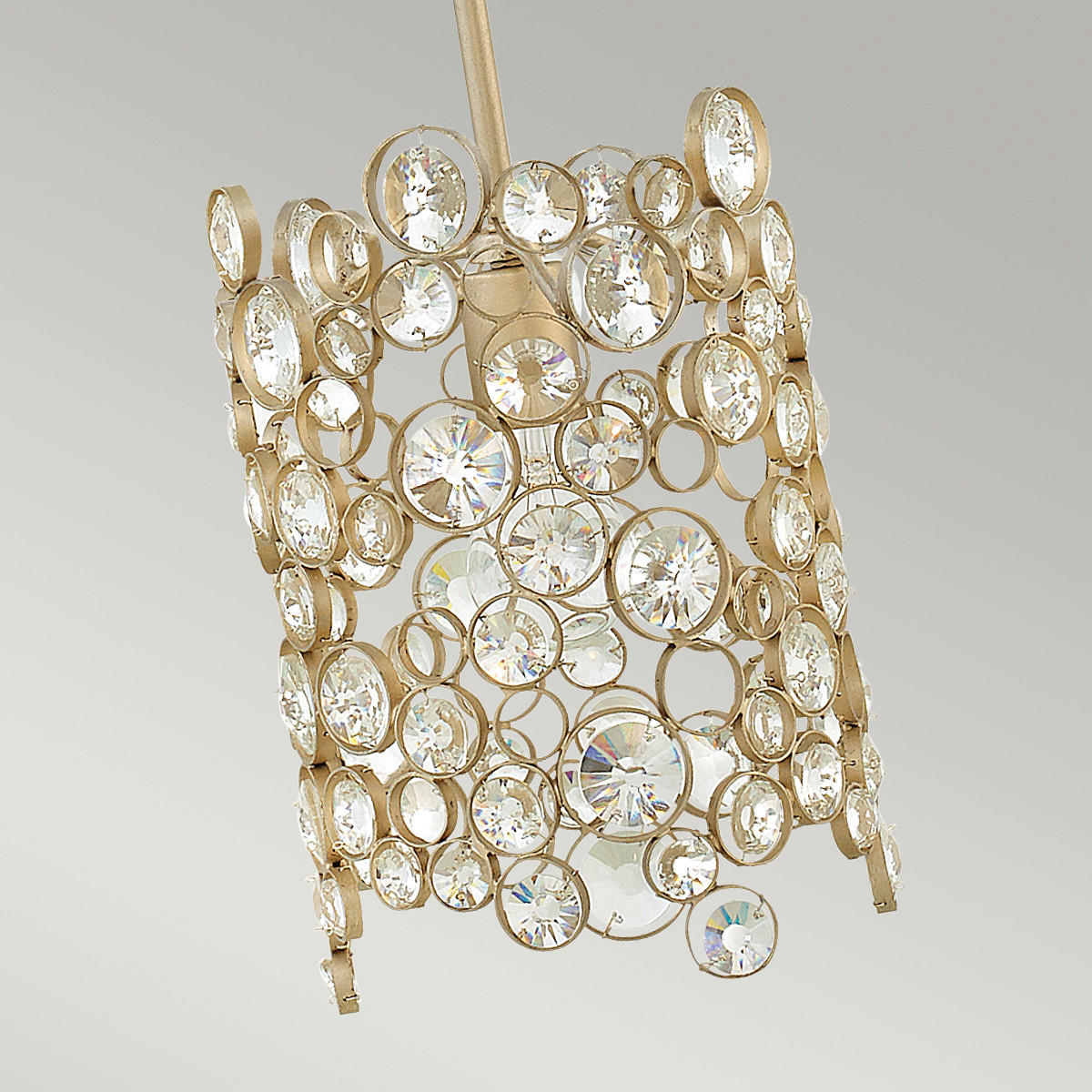 HÄNGELEUCHTE 20.3/54.1  cm    - Silberfarben, Konventionell, Glas/Metall (20.3/54.1 cm) - Elstead Lighting