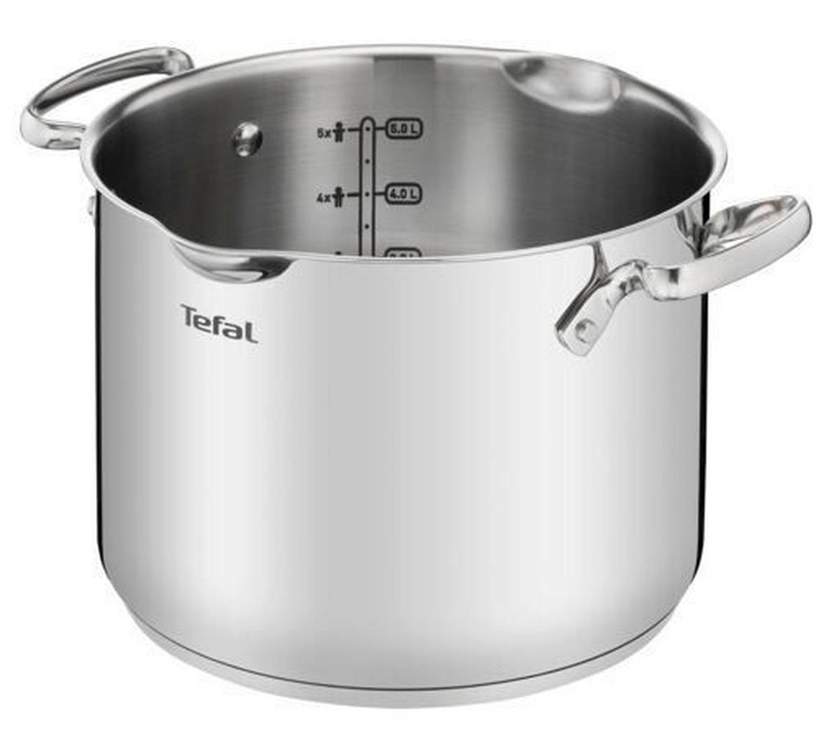 TÉSZTAFŐZŐ EDÉNY 6 l  - világosszürke, Basics, üveg/fém (23cm) - Tefal