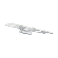 BADEZIMMER-WANDLEUCHTE - Chromfarben, Design, Kunststoff/Metall (58/4,5/11,5cm) - Eglo