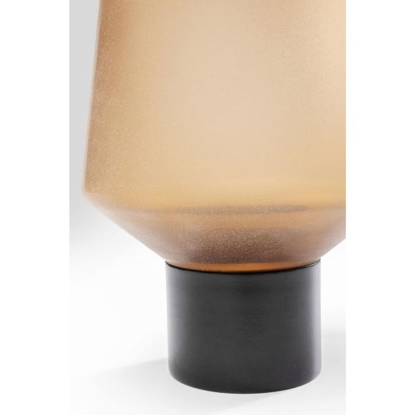 VASE 26 cm  - Anthrazit/Orange, Glas/Metall (16/26/16cm) - Kare-Design