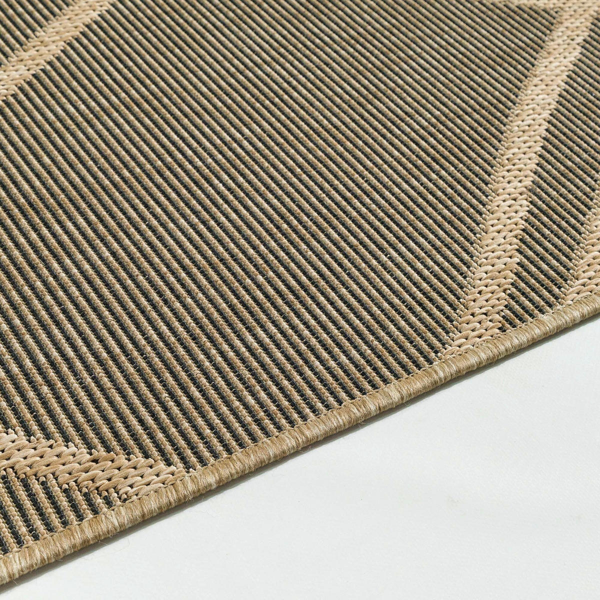 OUTDOORTEPPICH für Terrasse und Balkon 160/220 cm Regina Raute Naturfarben  - Naturfarben, Design, Textil (160/220cm) - Ambia Garden