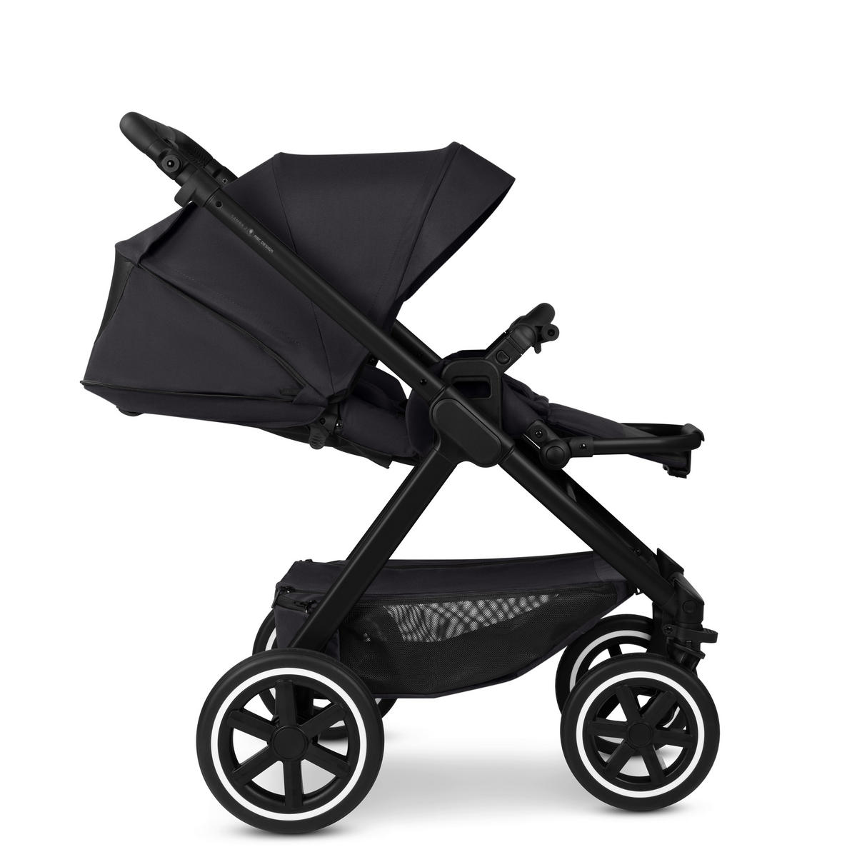 KINDERWAGEN Samba 2  - Schwarz, Basics, Textil/Metall (60/108/88cm) - ABC Design