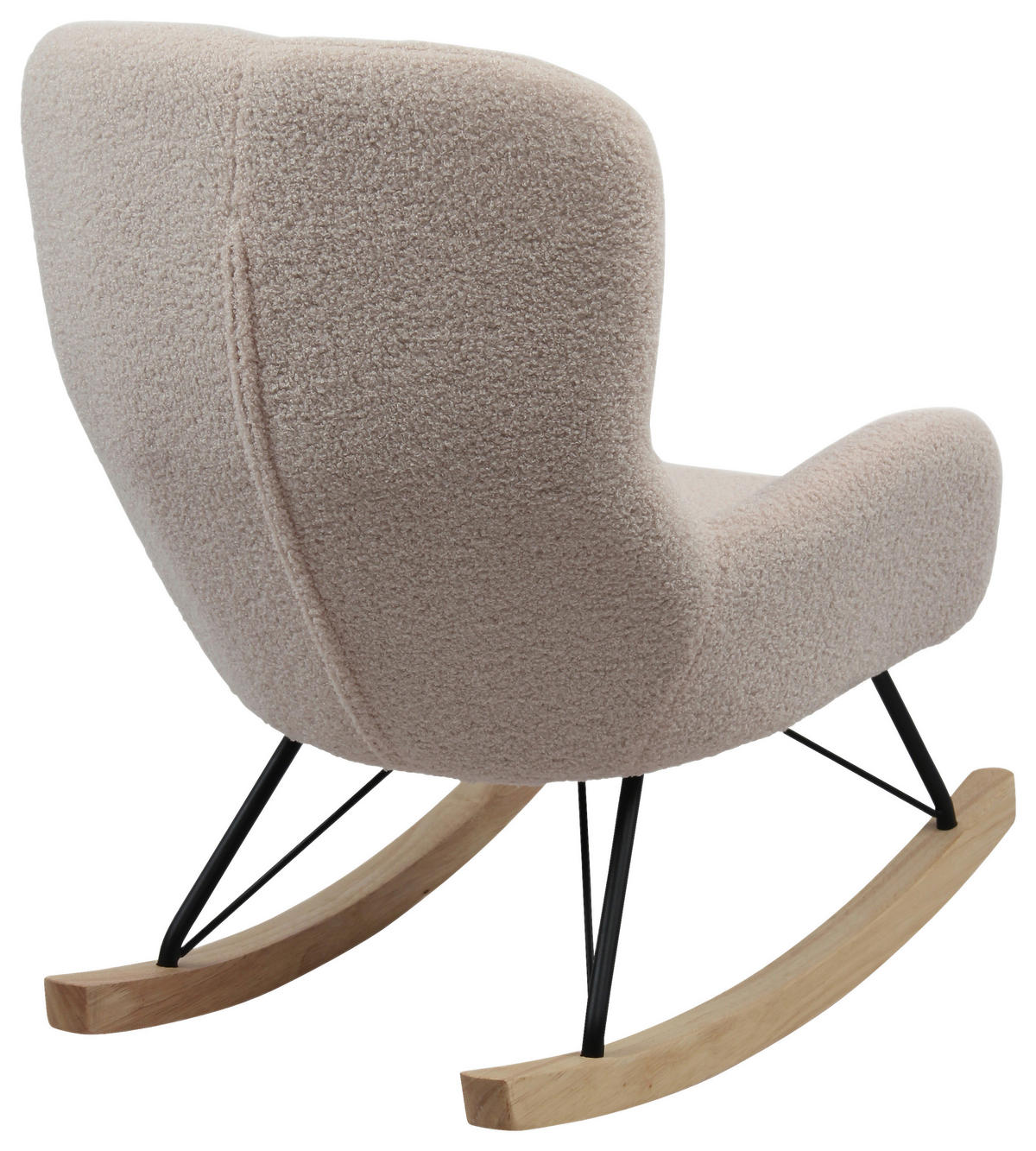 KINDER-SCHAUKELSTUHL - Creme, Basics, Holz/Textil (55/70/63cm) - Livetastic