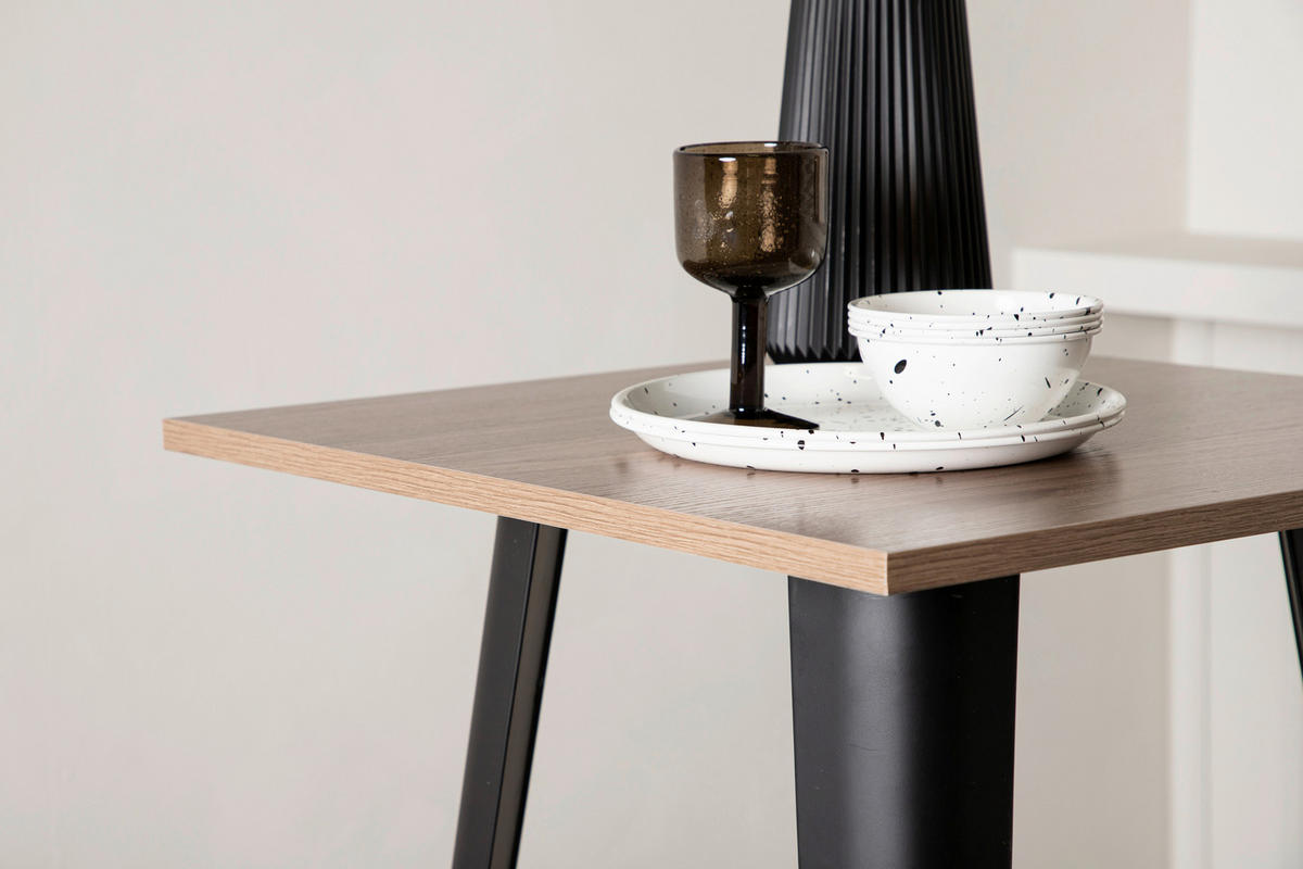 BARPALL i svart, beige  - beige/svart, Design, metall/trämaterial (60/105/60cm) - Livetastic