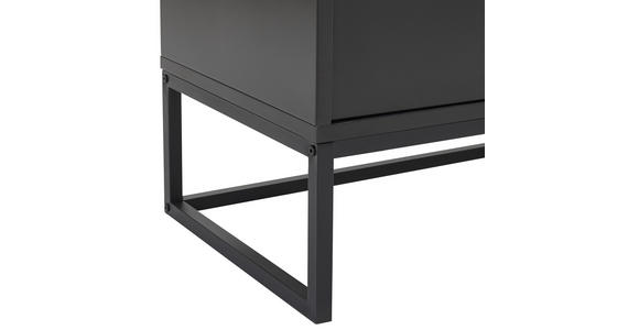 HIGHBOARD in 120/130/40 cm - Anthrazit/Schwarz, Design, Holzwerkstoff/Metall (120/130/40cm) - Novel