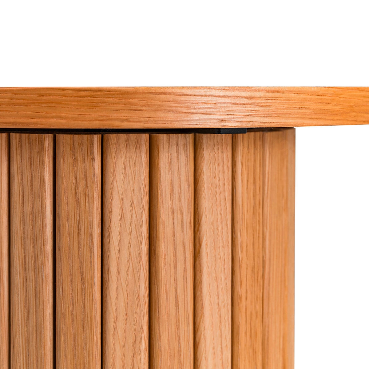 BEISTELLTISCH 40/40/45 cm Eiche furniert Eichefarben rund  - Eichefarben, Natur, Holz/Holzwerkstoff (40/40/45cm) - home24