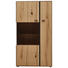 HIGHBOARD 92/167/41 cm - Eichefarben/Schwarz, MODERN, Glas/Holz (92/167/41cm) - Valnatura HIGHBOARD 92/167/41 cm - Eichefarben/Schwarz, MODERN, Glas/Holz (92/167/41cm) - Valnatura