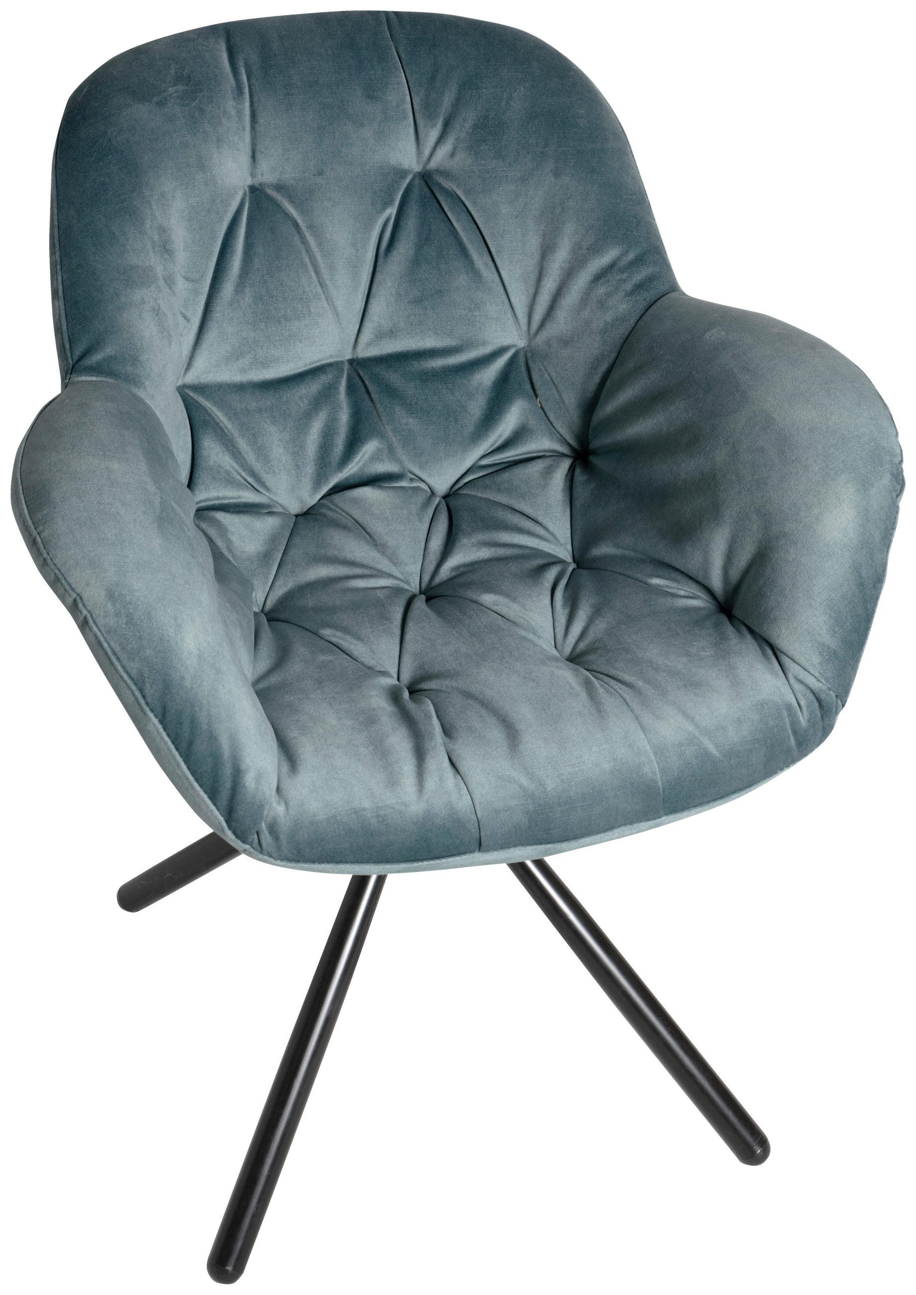 ŽIDLE S PODRUČKAMI, ocel, mikrovlákno, jadeitově zelená - černá/jadeitově zelená, Design, kov/textil (67/86/64cm) - Valdera