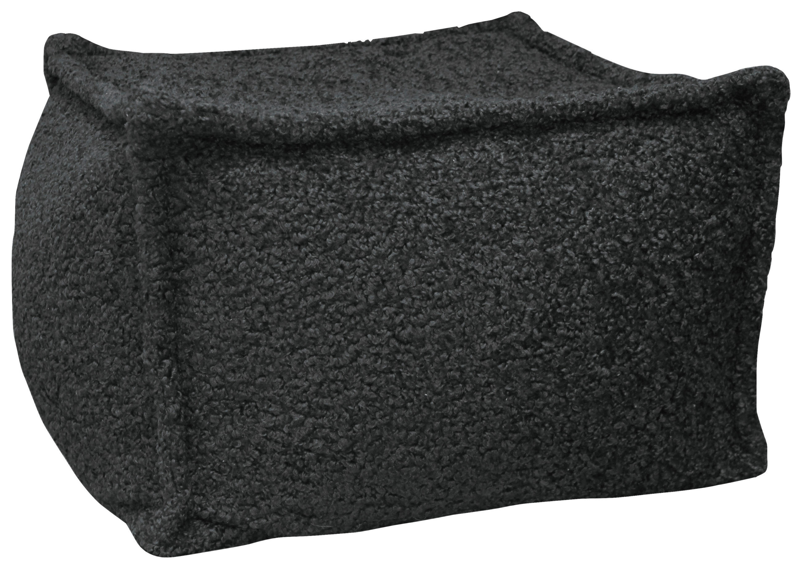 POUF Bouclé Grau 70/70/40 cm  - Grau, Design, Textil (70/70/40cm) - Carryhome