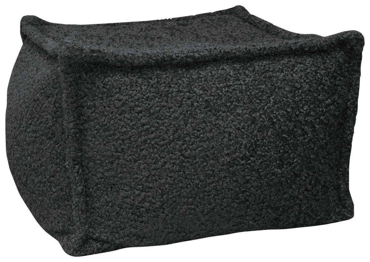 POUF Bouclé Grau 70/70/40 cm  - Grau, Design, Textil (70/70/40cm) - Carryhome