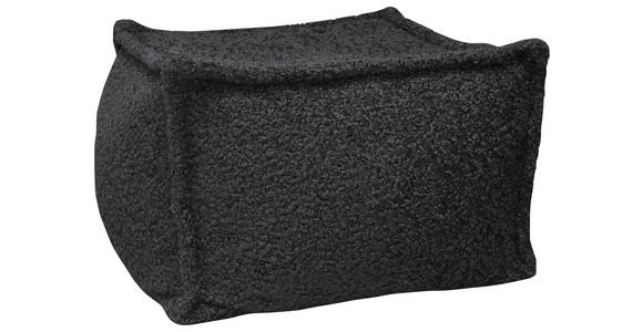 POUF Bouclé Grau 70/70/40 cm  - Grau, Design, Textil (70/70/40cm) - Carryhome