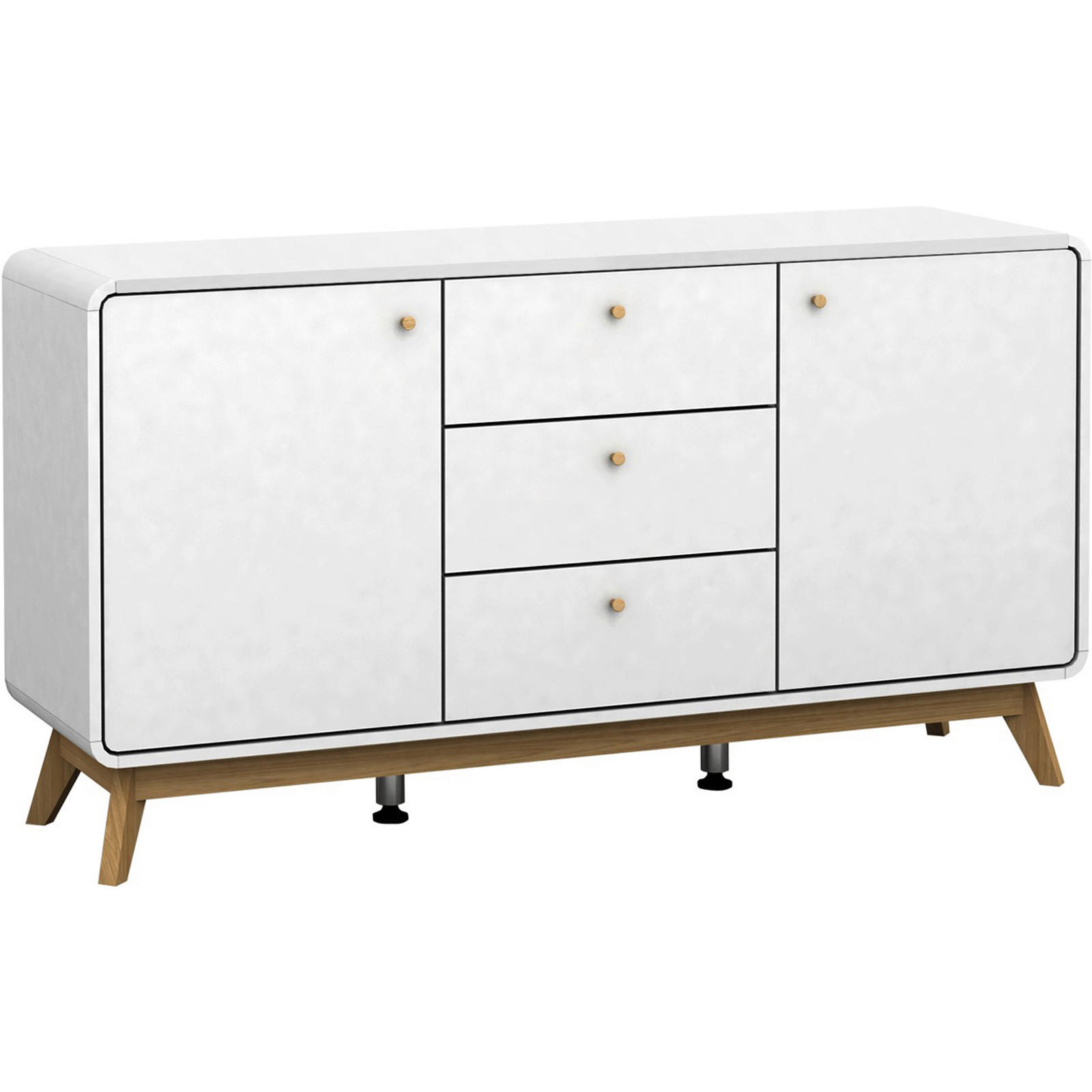 SIDEBOARD Cassie 140/75/39 cm  - Eichefarben/Erlefarben, Design, Holz/Holzwerkstoff (140/75/39cm) - MID.YOU