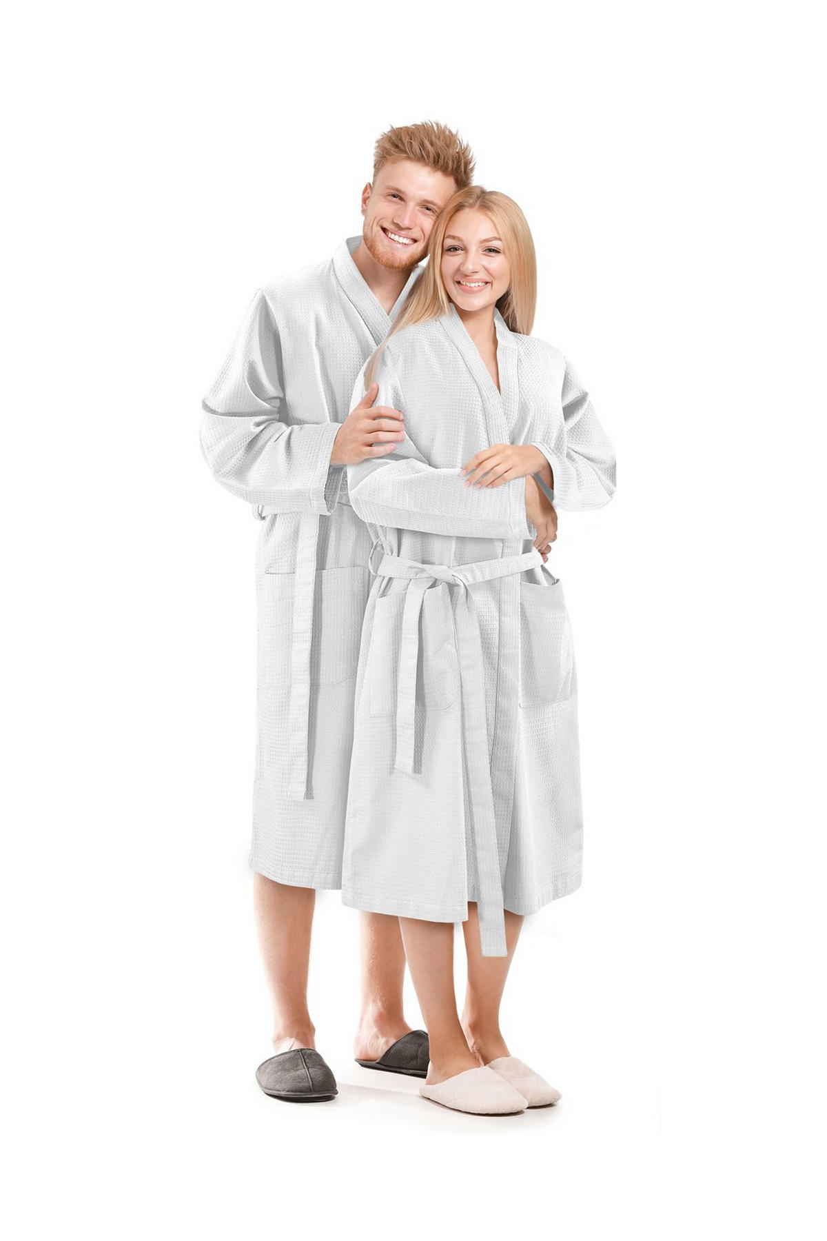 BADEMANTEL L Unisex  - Weiß, Basics, Textil (Lnull) - Kayoom